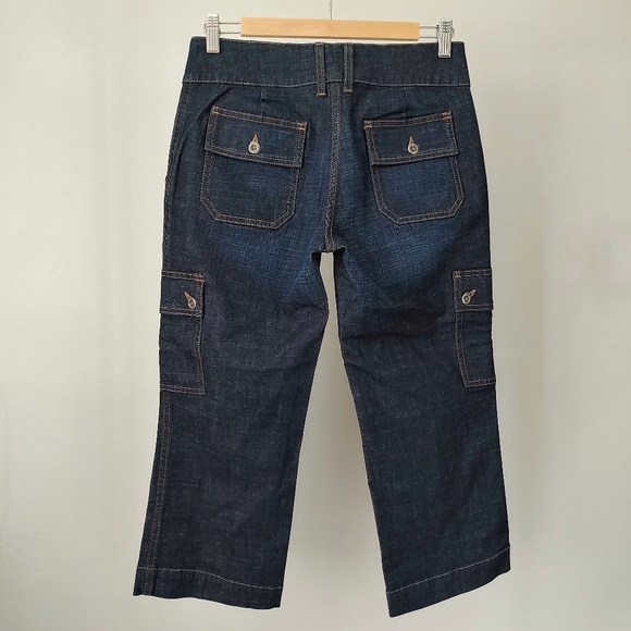 edc by Esprit Cropped Carpenter Cargo Jeans Size 9 - Picture 2 of 16